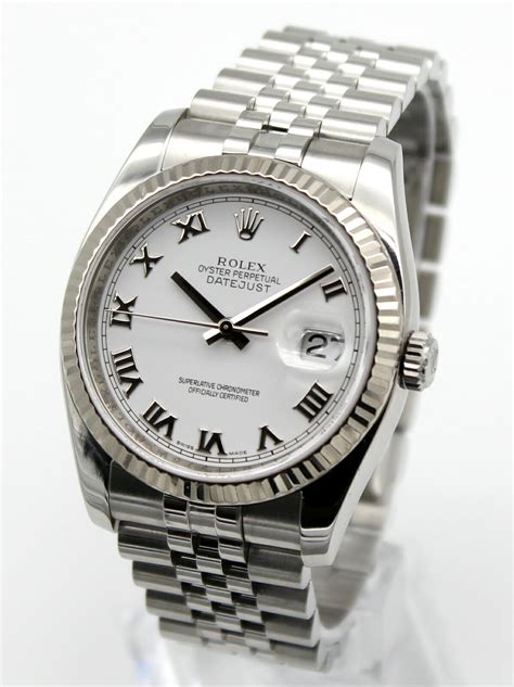 rolex men's datejust stainless steel silver roman dial|rolex datejust price stainless steel.